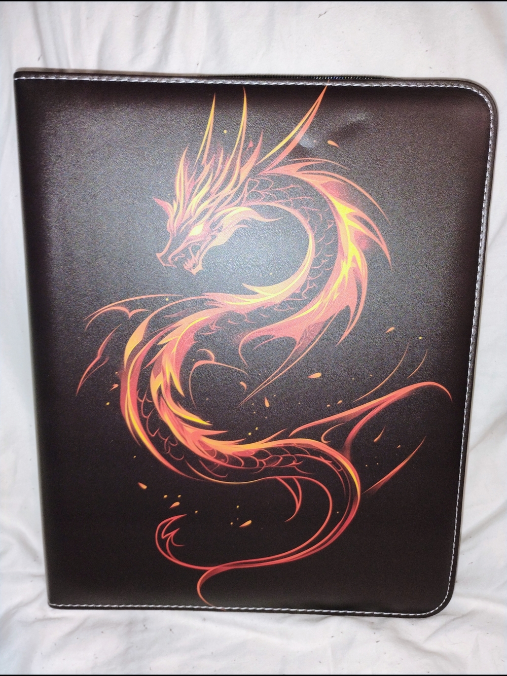 Pokemon Card Collecting Case Really Nice Zipper Really Thick Case 900 Cards.